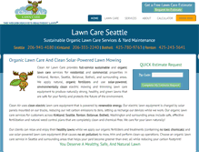 Tablet Screenshot of cleanairlawncareseattle.com